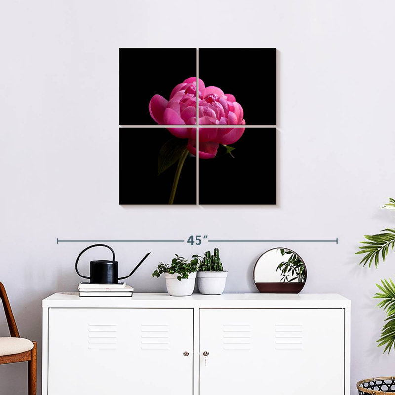 Pivoine rose foncé Harnek, H 26 po x l 26 po