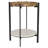 Cowper Natural And Black Round End Table