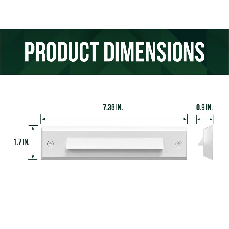 White Low Voltage Integrated LED Step Light Pack