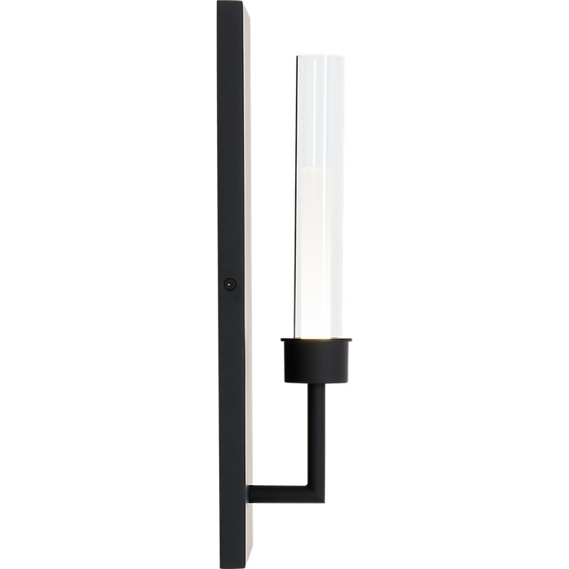Linger 1 - Light LED Armed Sconce, Black