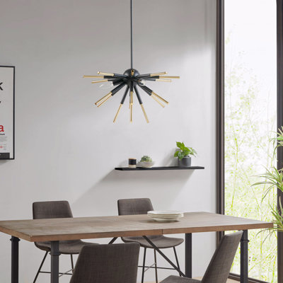 Chandelier  - 3-Light Configuration Spiked