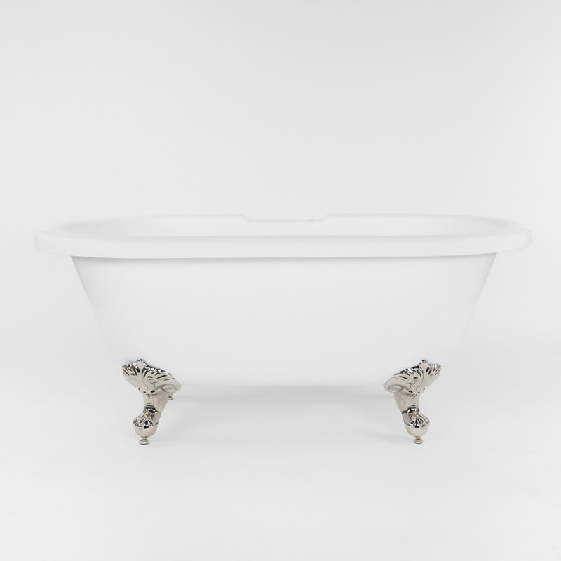 Baignoire de trempage à pattes 60" x 30" Windsor, Nickel poli