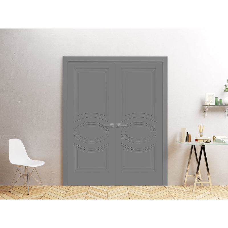 Portes françaises à panneaux, 72 po x 84 po