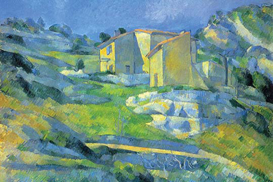 " House In Provence " by Paul Cezanne, 44" H x 66" W x 1.5" D