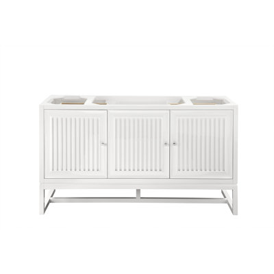 Athens 60'' Single Bathroom Vanity Base Only in Glossy White