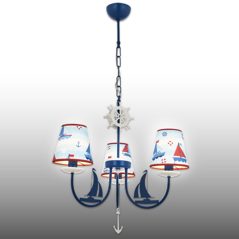 Lustre capitaine marin 3 lumières