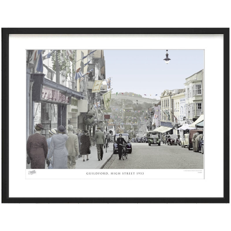 Guildford, High Street 1953 by Francis Frith - Single Picture Frame Print, 28cm H x 36cm W x 2.3cm D