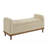 Mid-Century Modern Lift Top Storage Bench Upholstered Tufted Solid Wood Walnut Finish Wooden Furniture-2143512228