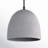 Beyla 1 - Light Concrete Dome Pendant