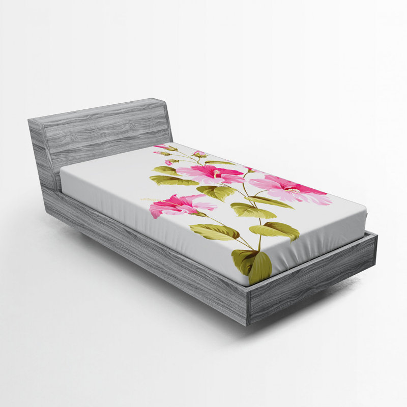 Drap-housse à fleurs, Drap-housse de taille simple