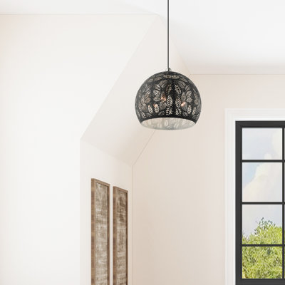 Luminaire suspendu en forme de dôme à 3 lumières Alira