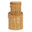 Modern Decorative Oval Woven Rattan Storage Boxes-2002975859