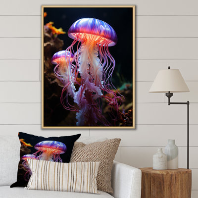 «Jellyfish Luminescent Beauty Pastoral III», reproduction d'art sur animaux
