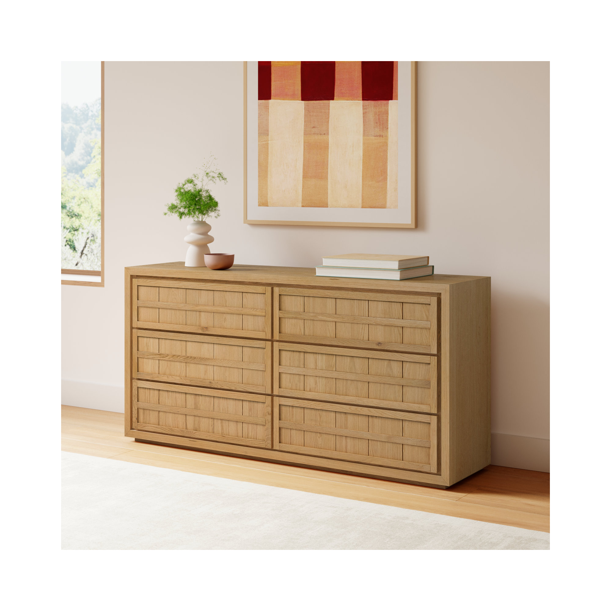Scotty 6 - Drawer Double Dresser, Natural