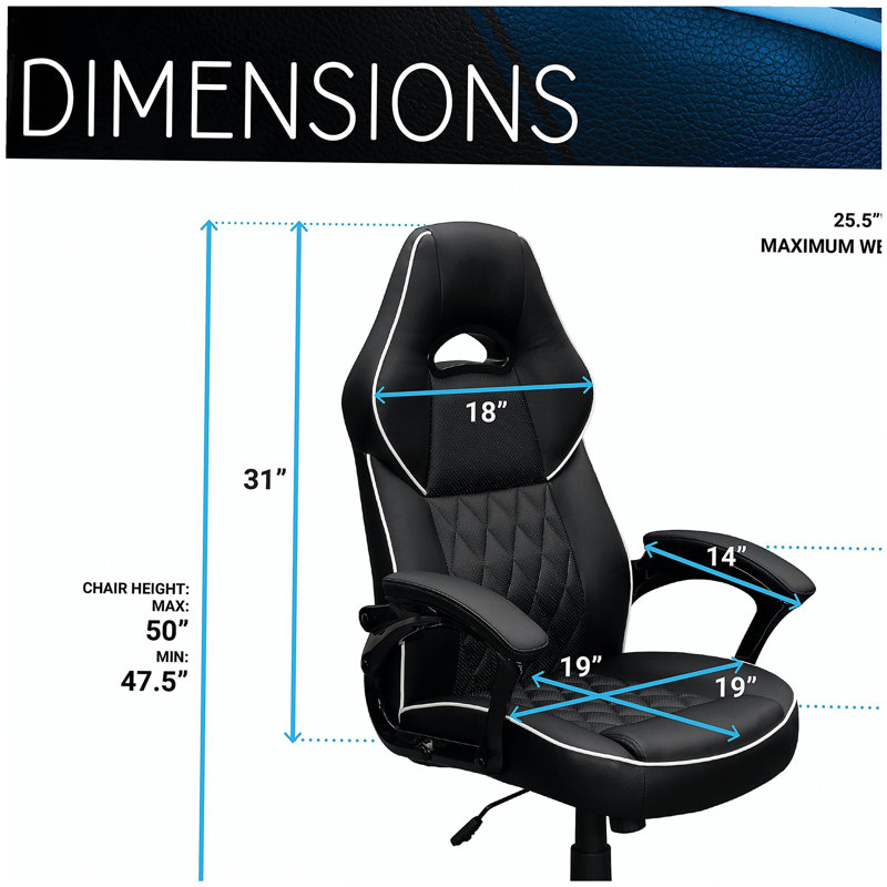 Fauteuil de bureau haute performance à dossier haut mobili, noir