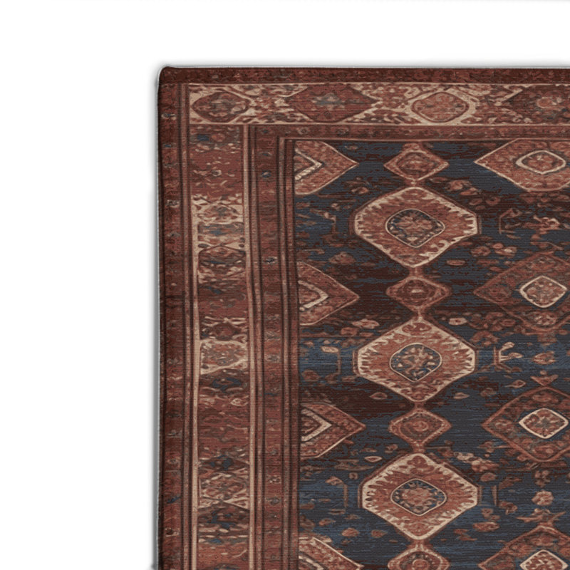 Tapis d'intérieur et d'extérieur brun Persian, Rectangulaire 8 pi x 10 pi