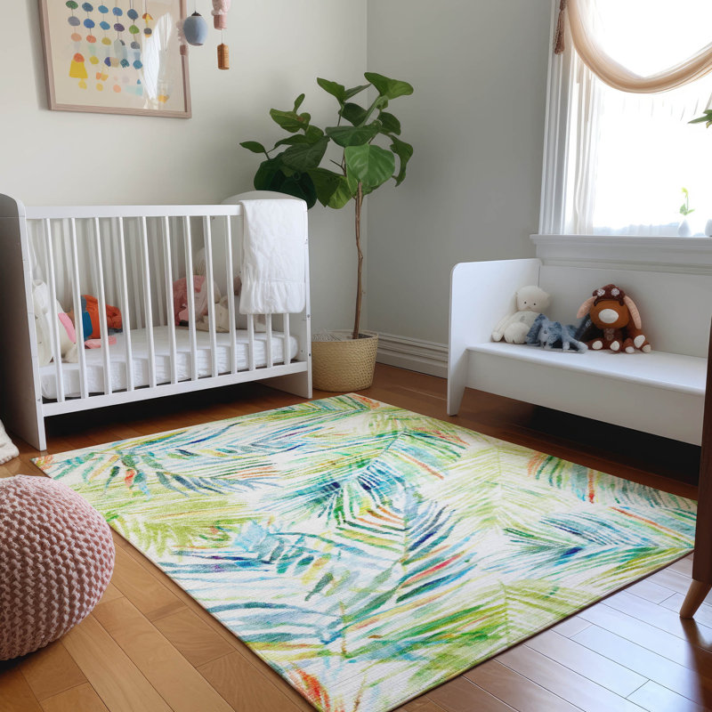 Premium Machine Washable Cerrito AMF199 Multi Rug, Rectangle 5' x 7'6"