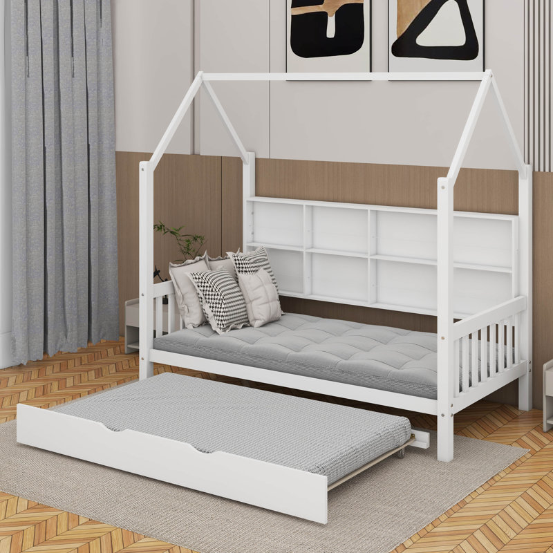 Lit simple avec lit gigogne, Lit simple