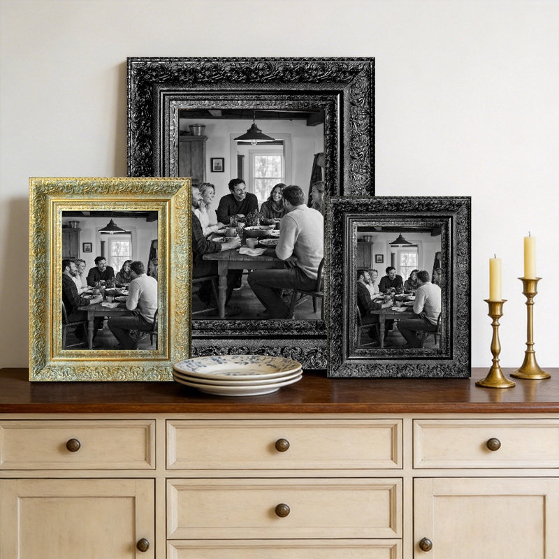 Cadre photo de table 1 pièce 5 "x 7" noir pour décor de galerie, Noir, 1, 5" W x 7" H