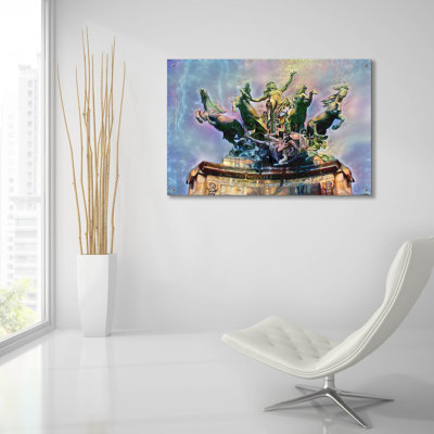 Paris France Quadriga at Grand Palais' by Pedro Gavidia, Acrylic Glass Wall Art