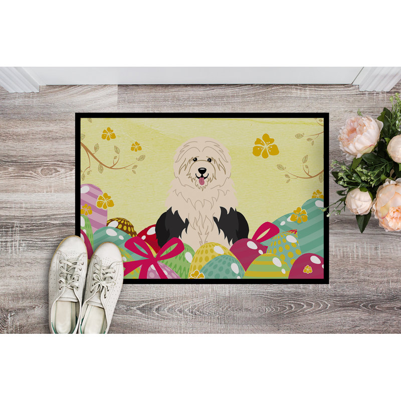 Saroyan Non-Slip Easter Outdoor Doormat, 18"W X 27"L