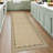 Washable 2x6 Runner Rug Gray Long Non-Slip Carpet Foldable Bordered Low Pile Stain-Resistant Indoor Accent Mat-460268648