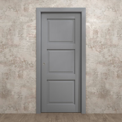 Sliding Pocket Door | Ego 5010 | Kit Rail Hardware | Solid Wood Interior Bedroom Modern Doors