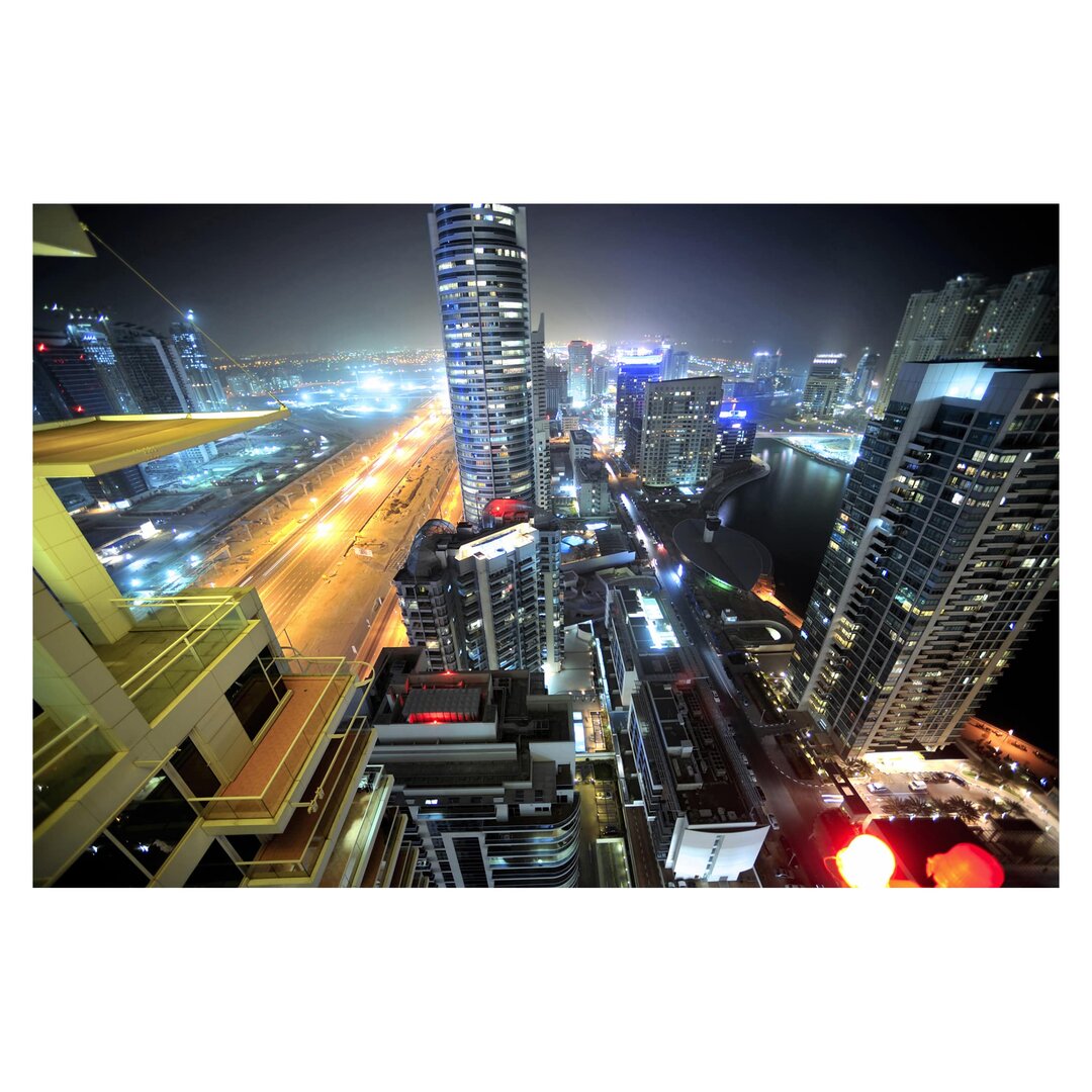 Matte Fototapete Dubai Lights 2,55 m x 384 cm