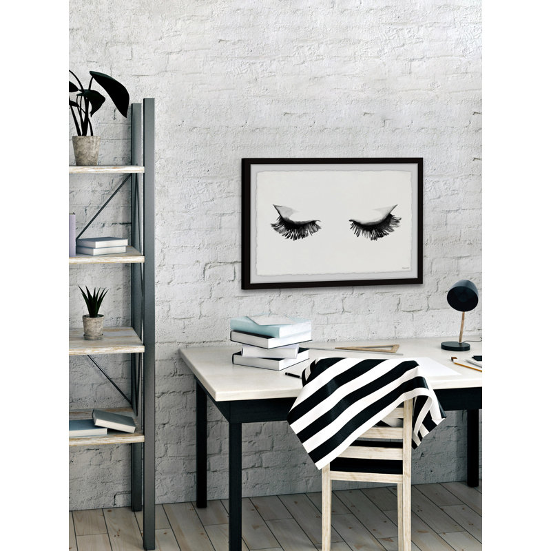 «Full Lash» par Marmont Hill - peinture encadrée, H 30 po x l 45 po x P 1,5 po