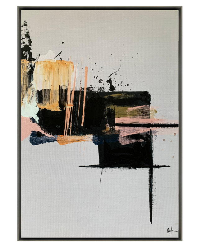Formelle Cortile 1 Canvas Print Artwork, 180cm H x 94cm W, Silver