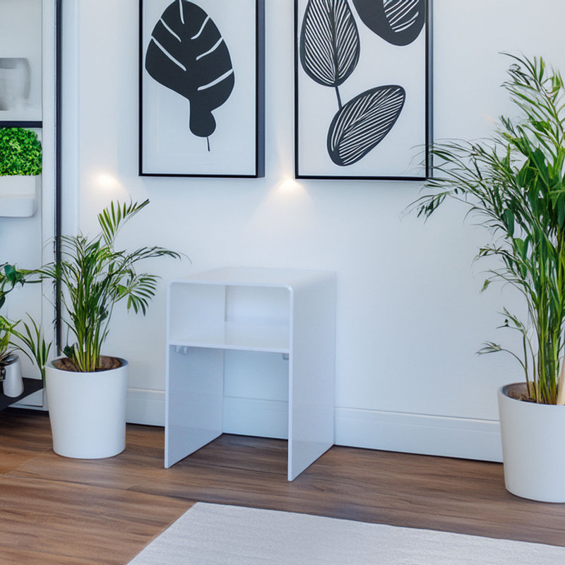 End Table, White