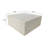 28" Square Travertine Stone Indoor/Outdoor Coffee Table-942857035