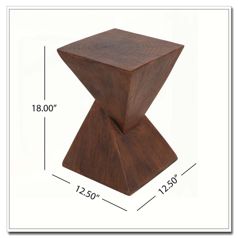 Table d'appoint TESS Modern, Marron foncé