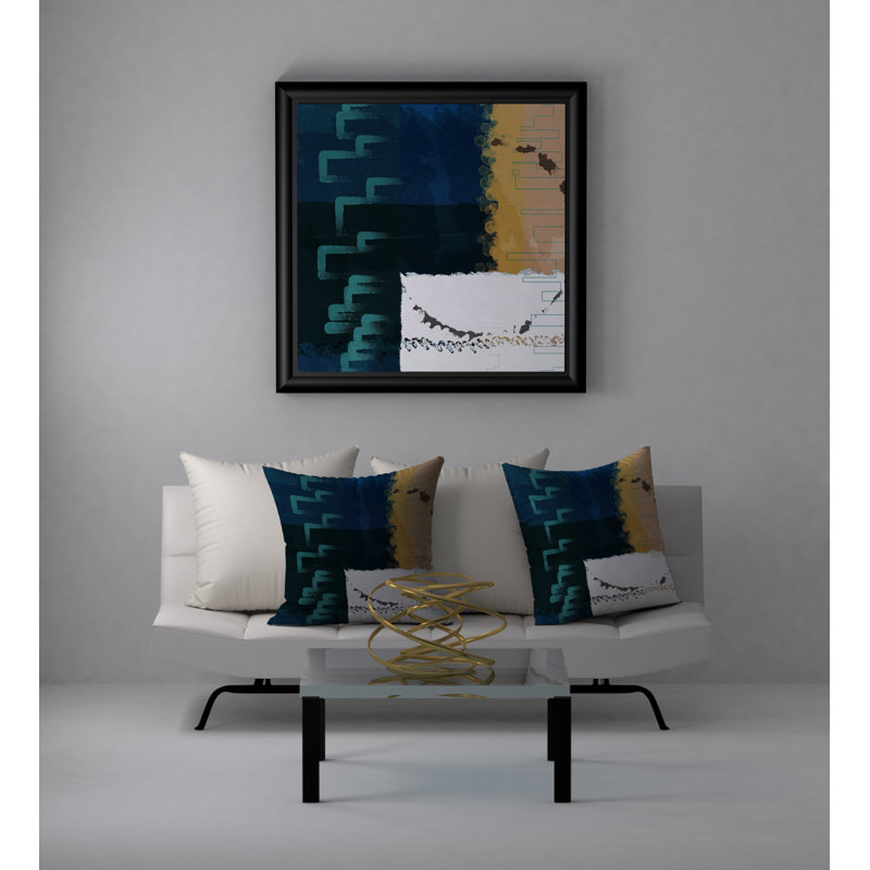 Coussin décoratif carrée à vitesse conviviale, 24 po x 24 po