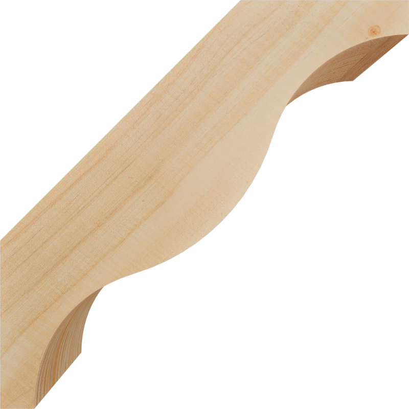 Attelle de genou lisse Funston, l 3 3 po x P 10 po x H 10 po, Sapin de Douglas, Lisse, H 10 po x l 3,5 po x P 10 po