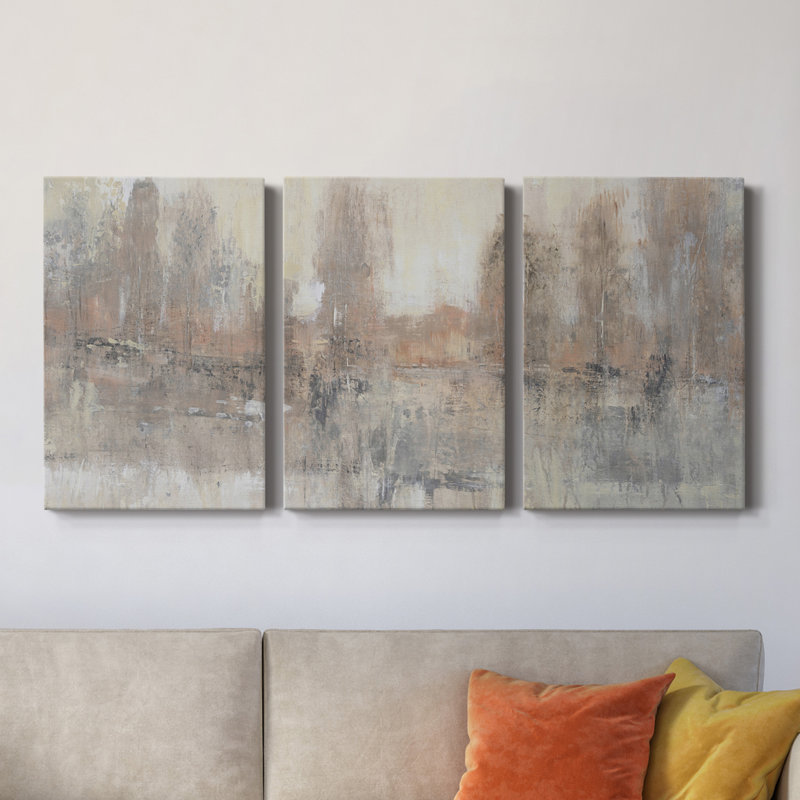 " Land Parcel II " 3 - Pieces, 40" H x 90" W x 1.5" D