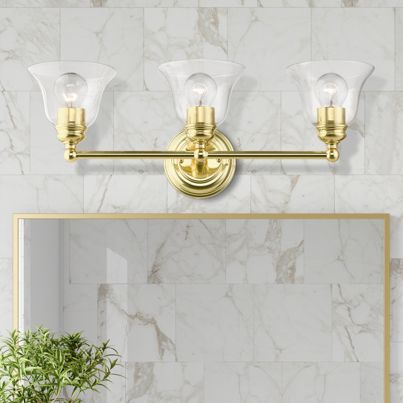 Esterly 3 - Light Dimmable Vanity Light, Polished Brass