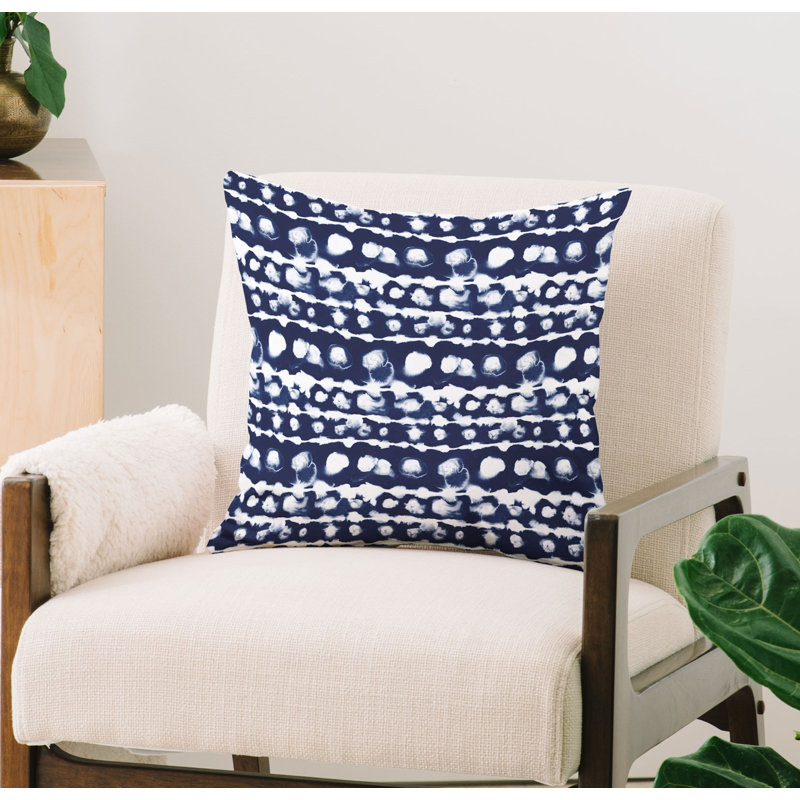 Housse et coussin rectangulaires d'extérieur Jacqueline Maldonado, 26 po x 26 po, Indigo