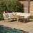 Arefa Rectangular 5 - Person 70cm Long Seating Group with Cushions