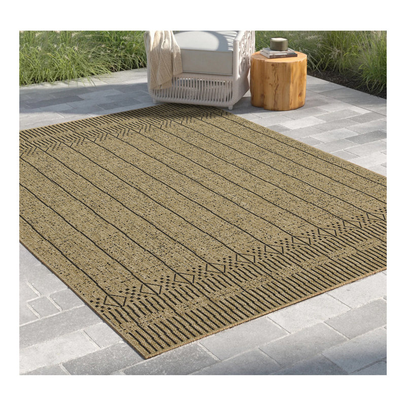 Earth GC_NTL1008 Jute/ Indoor/Outdoor Area Rug, Runner 2'7" x 7'3"