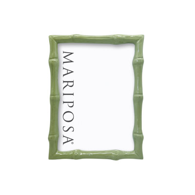 Bamboo Green Metal Embossed Picture Frame