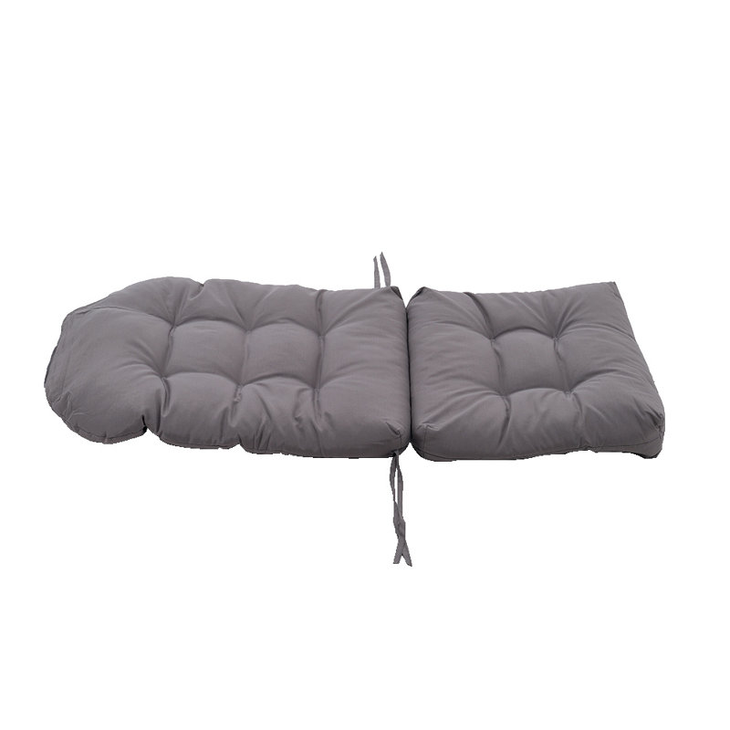 Garden Seat Cushion, Dark Grey, 125cm H x 53cm W x 8cm D