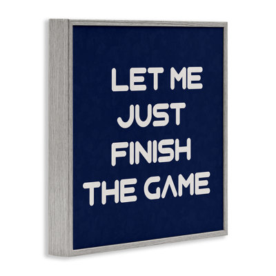 «Finish the Game», estampe numérique encadrée par Anna Quach