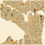 «Abstract City Map of Seattle», impression sur toile tendue-74531995-74532002-74532009