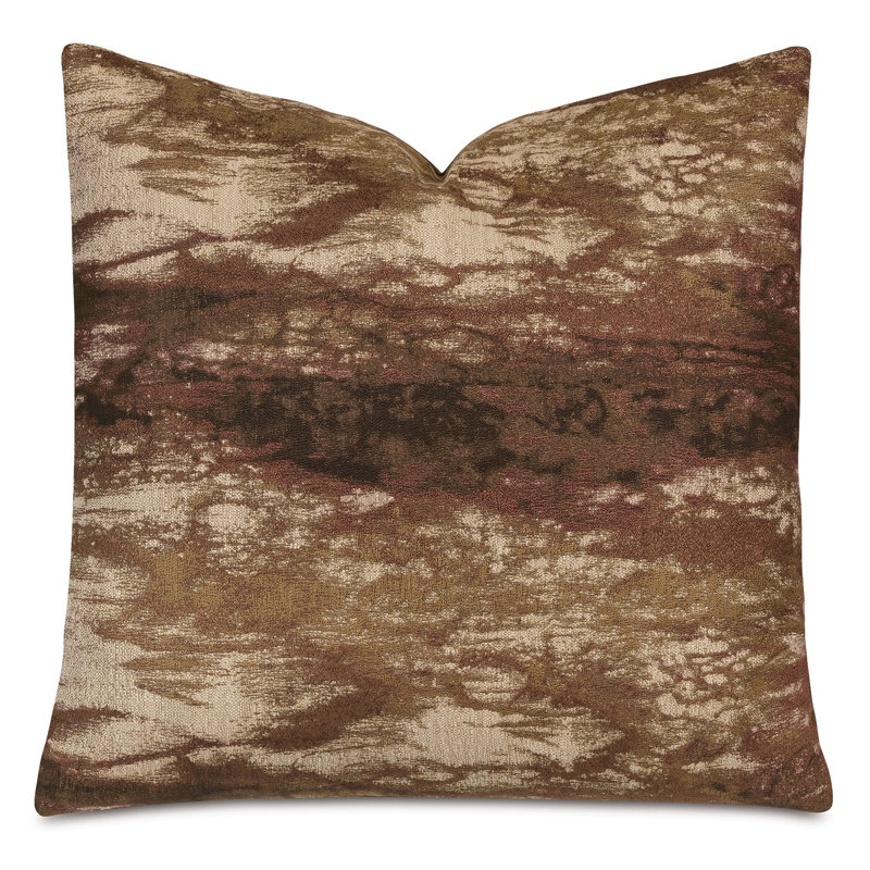 Boutique Abstract Reversible Throw Pillow, Rust