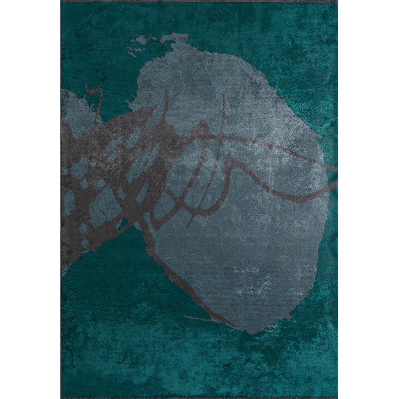 Rapture Abstract Area Rug, Rectangle 9'10" x 14'