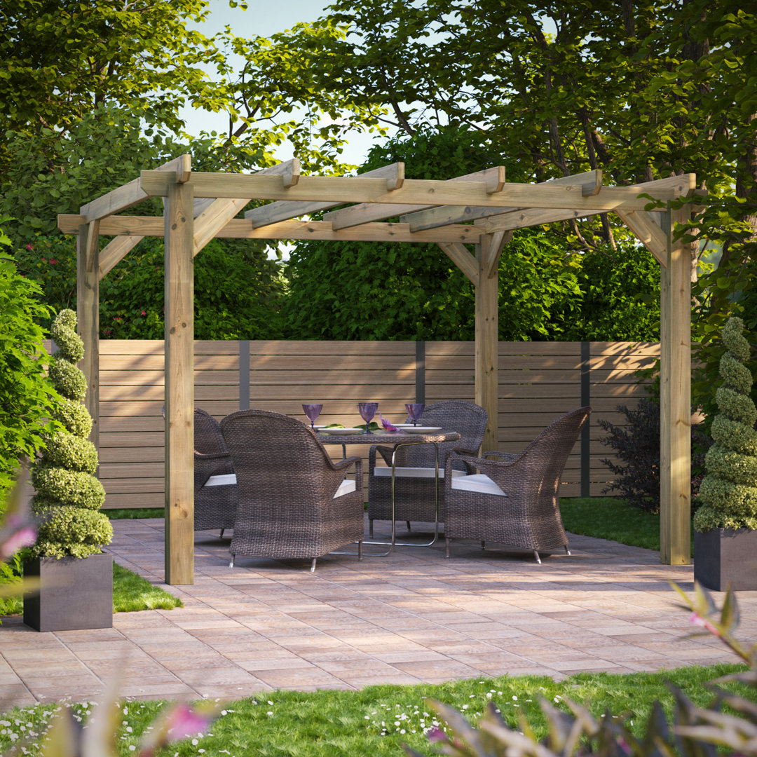 Powersheds 12 x 12ft Timber Pressure Treated Pergola