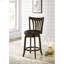 Chaise de bar pivotante en bois