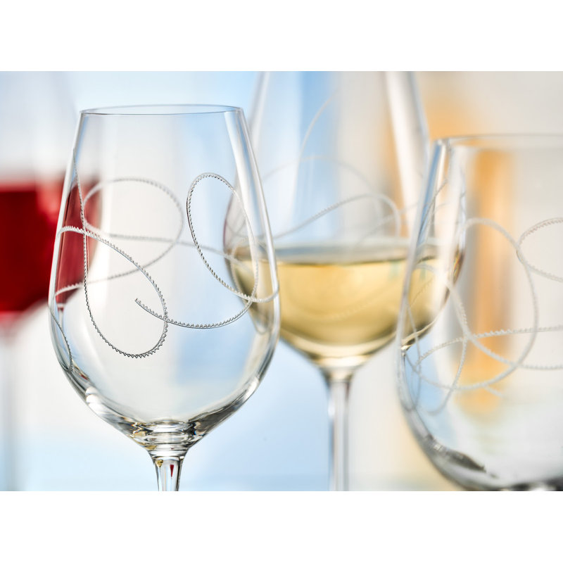 Saiz European 12 oz. Verre à vin à pied, Argent