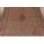 Tapis traditionnel brun et rose en laine 10 x 13